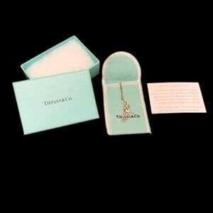 Vintage Tiffany & Co Sterling Silver Filigree Dragonfly Necklace in Pouch & Box